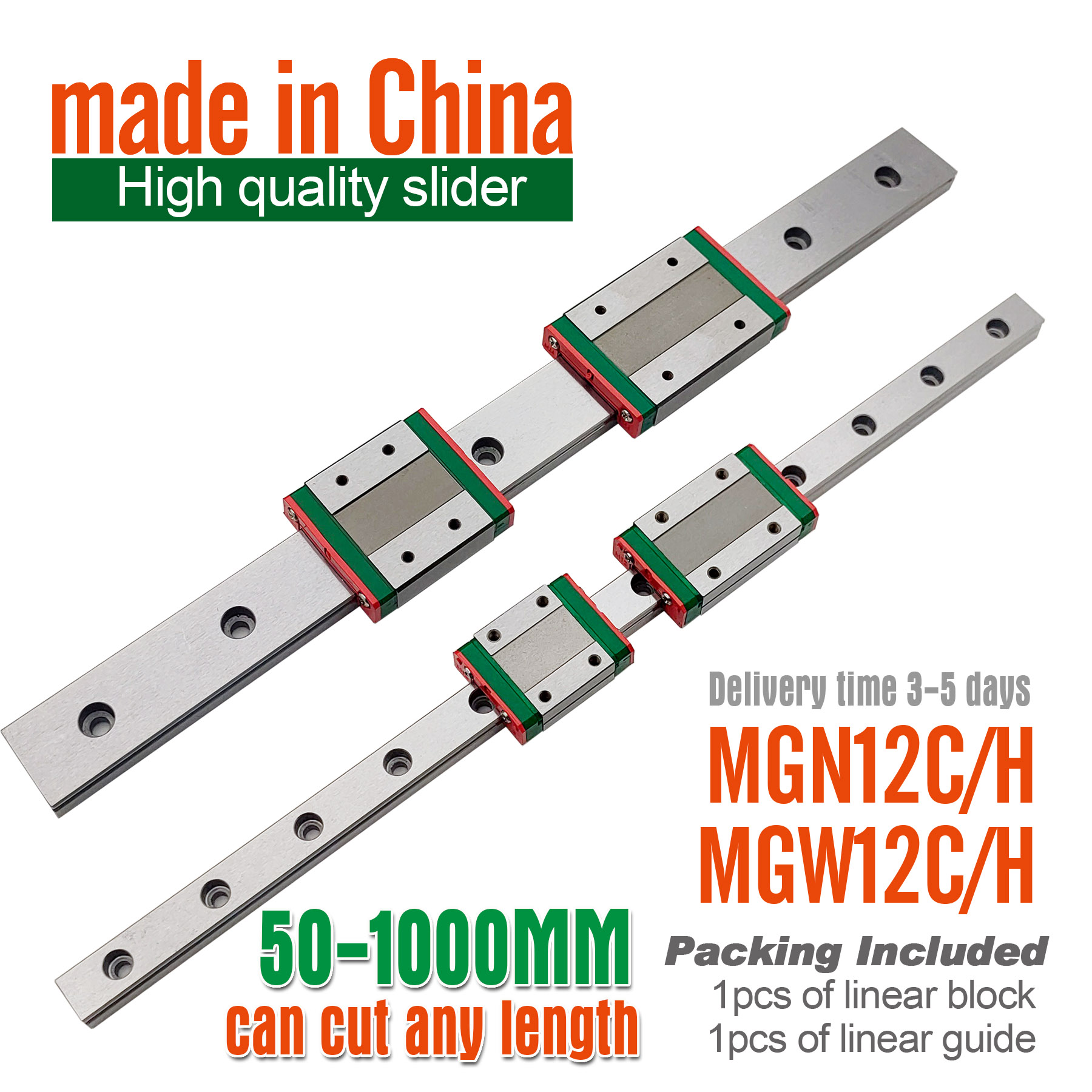 Linear Rail Mgn12H Set - 300 مللي متر 330 مللي متر