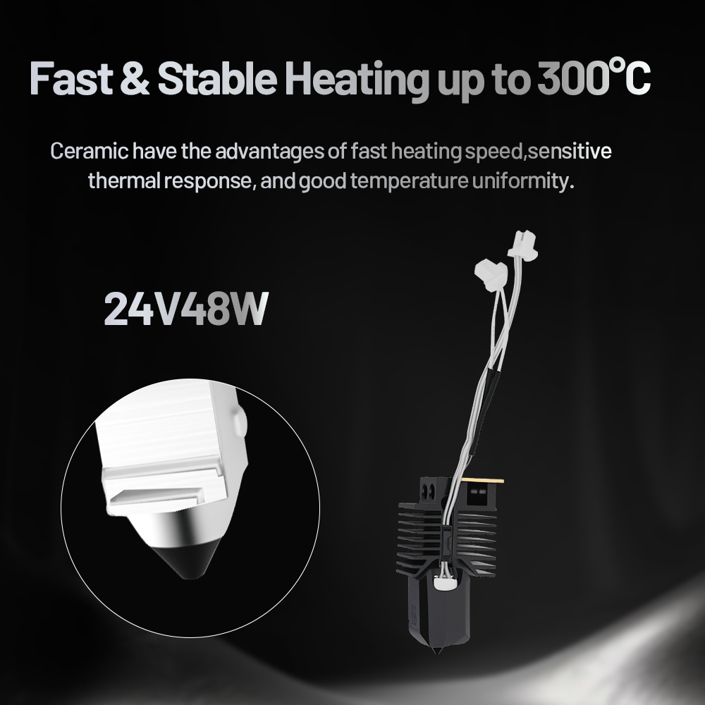 طقم كتلة تسخين سيراميكية لطابع - مراجعة High Flow Ceramic Hotend وسعره