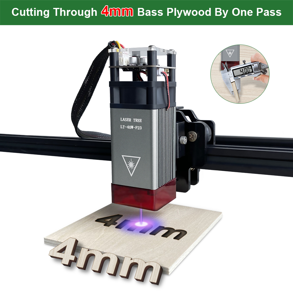 وحدة ليزر LASER TREE بقوة 5 وا - مراجعة 20W Laser Engraver Module Upgrade وسعره