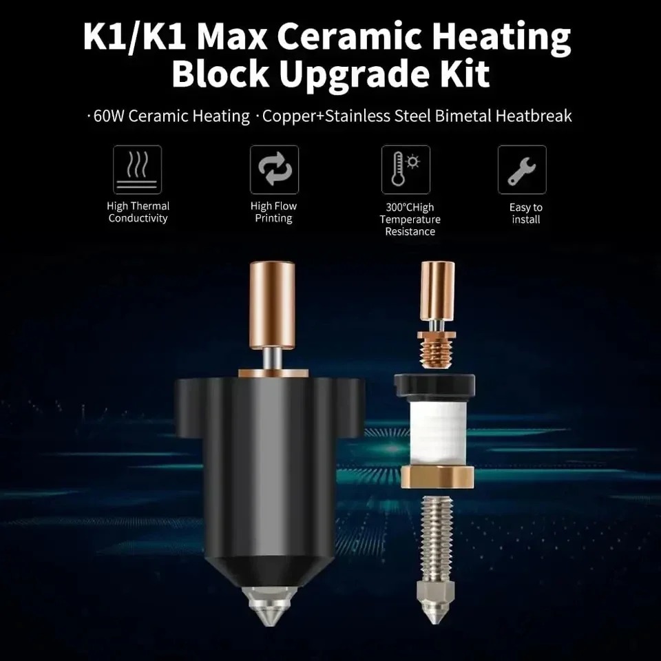 ترقية مجموعة أدوات تسخين السير - مراجعة High Flow Ceramic Hotend وسعره