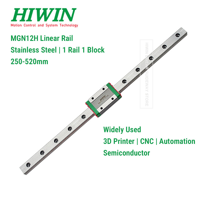 سكك HIWIN MGN12H Z1 الخطية بأط - مراجعة Linear Rail Mgn12H Set وسعره