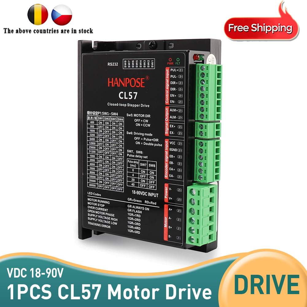 محرك سيرفو هجين CL57 ذو حلقة م - مراجعة Closed Loop Stepper Motor Nema 17 وسعره