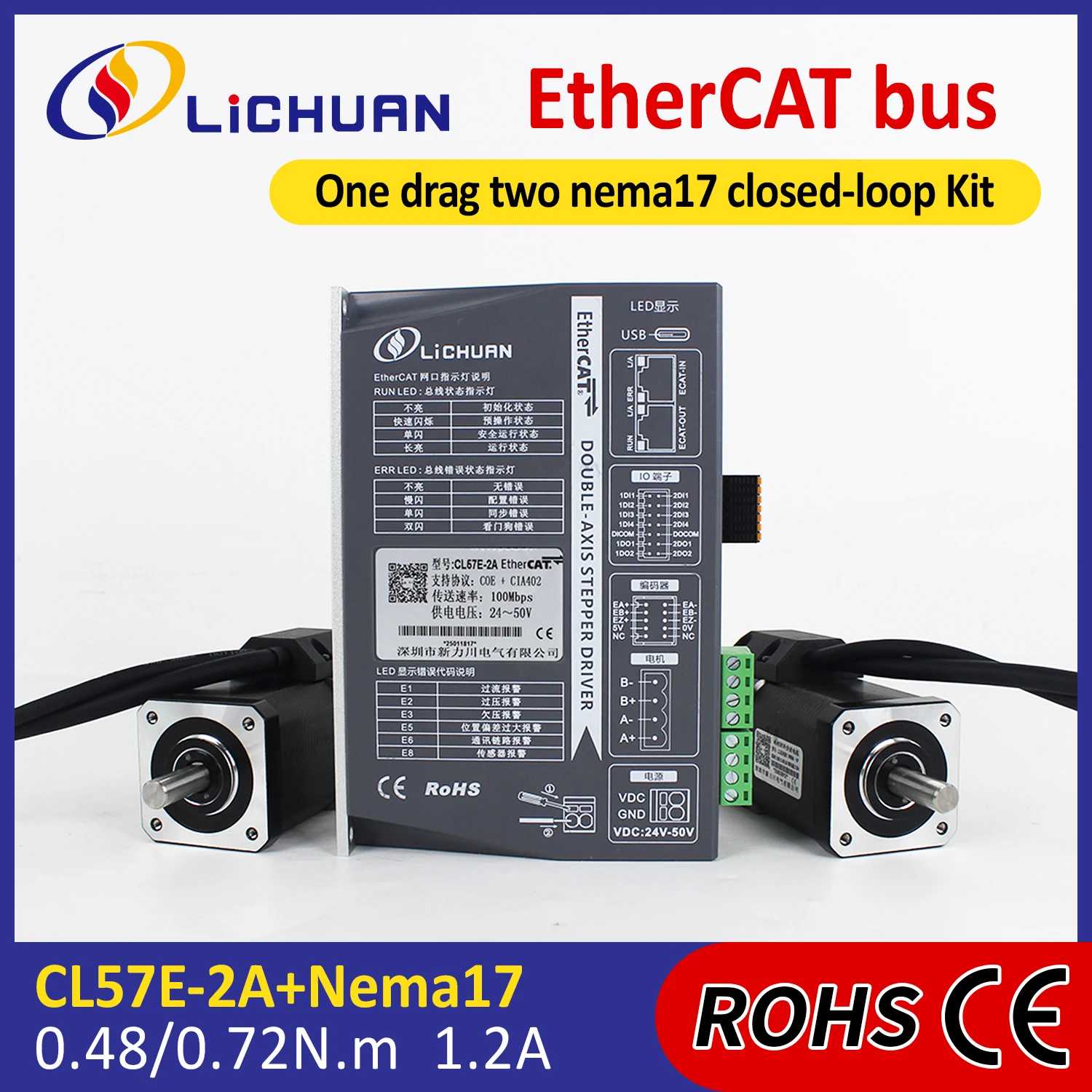 2026 ليتشوان وحدة تحكم محرك ست - مراجعة Closed Loop Stepper Motor Nema 17 وسعره
