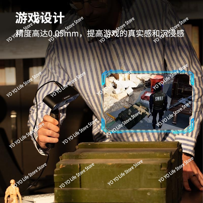 ماسح ضوئي ثلاثي الأبعاد ثلاثي  - مراجعة Handheld 3D Scanner High Precision وسعره
