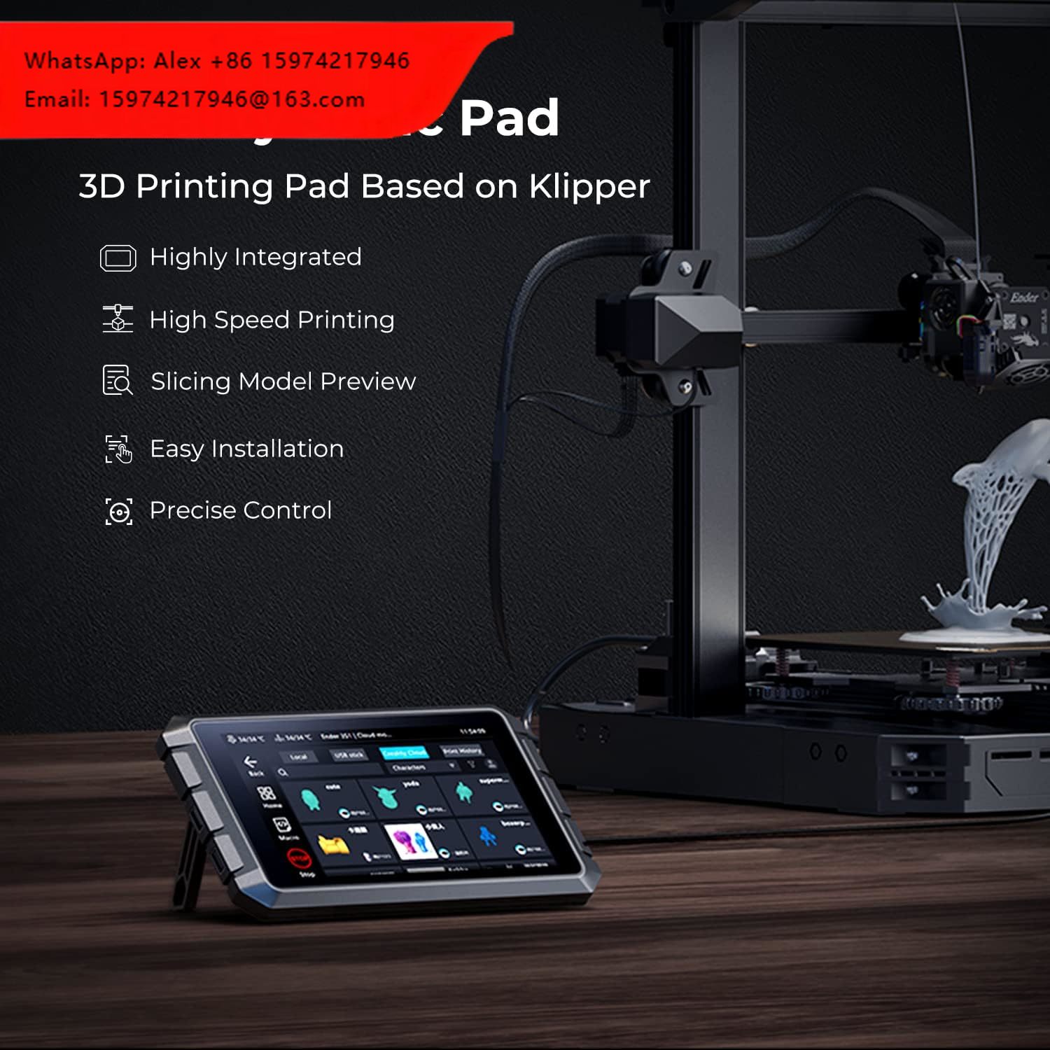 لوحة كرياليتي سونيك تي 800 بشا - مراجعة Klipper Pad 7 Inch وسعره